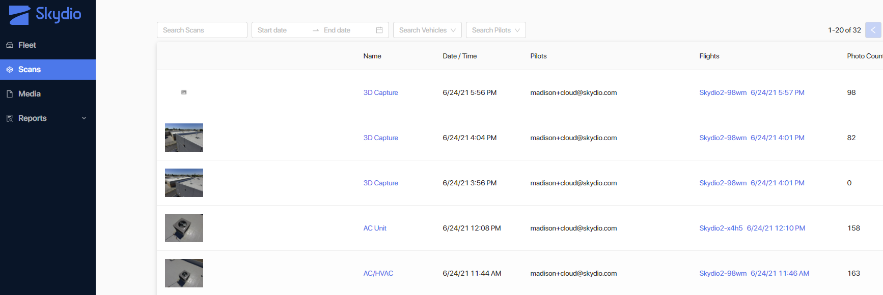 screenshot of Skydio 3D Scan